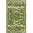 thumbnail image 4 of Unique Loom Bromley Collection Area Rug - Wells (3' 3" x 5' 3" Rectangle Green/Ivory), 4 of 6