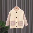 thumbnail image 2 of Toddler Kids Baby Girl Solid Sweater Knit Crochet Clothes Cardigan Outfits, 2 of 8