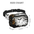 thumbnail image 4 of Fotbe Happy Halloween 1 Cangurera Cuadrada con Estampado de Doble Capa, Bolsa de Cintura Ajustable Mini para Hombres y Mujeres, 4 of 9