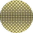thumbnail image 1 of Ahgly Company Machine Washable Indoor Round Transitional Mustard Yellow Area Rugs, 6' Round, 1 of 7