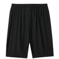 thumbnail image 6 of YANGXINX Men's Casual Shorts Summer Drawstring Comfy Elastic Waist Quick Dry Board Shorts Loose Fit Outdoor Sports Shorts with Zipper Pockets, 6 of 9