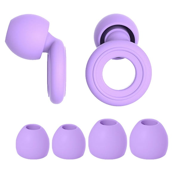 Loop Quiet 2 Ear Plugs - Ultra-Comfy Reusable Noise-Reducing Earplugs for Sleep, Deep Focus, Travel, Sensitivity | Flexible Hearing Protection | Customizable Fit | 24Db (Snr) Noise Reduction-Purple
