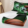 thumbnail image 4 of Erosebridal Baseball Ball Games Kids Bed Spread Queen,American Rugby Football Print Queen Coverlet Set For Boys,3 Pieces, 4 of 7