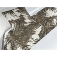 thumbnail image 3 of Tropical Bed Runner Set, Earthy Colored Exotic Pattern with Jungle Life Leaves Grunge Retro Effect, Decorative Bedding Scarf & a Pillow Sham for Hotels Homes, Twin, Dark Taupe White, by Ambesonne, 3 of 3