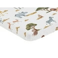 thumbnail image 6 of Jojo Designs Jungle Animal Print Fabric Fitted Bed Sheets, Elastic Edges, 6 of 6