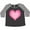 Baseball Smoke and Heather, variant on Inktastic Pink Valentine Heart Women's Plus Size T-Shirt