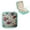 Green, variant on Pillow Roses Jigsaw Jewelry Box for Necklaces Rings Earrings White
