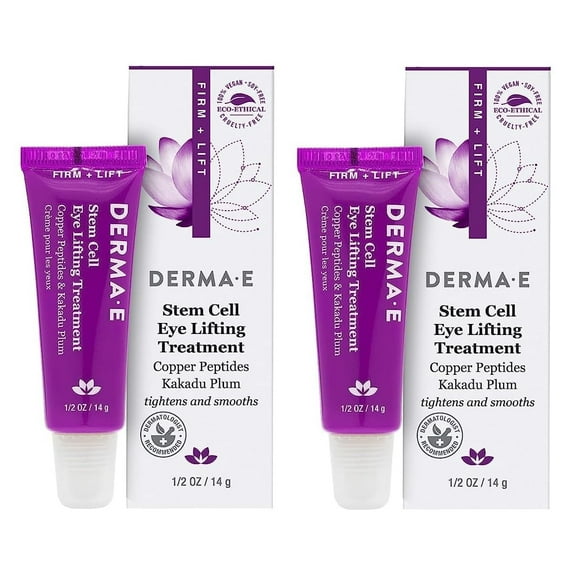 Crema reafirmante para tratamiento de ojos con células madre Derma E 2x14 g