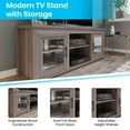 thumbnail image 6 of Flash Furniture Sheffield Collection 3 Shelves Classic TV Stand, Gray Wash Oak, 6 of 12