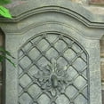 thumbnail image 5 of Sunnydaze Rosette Leaf Polystone Outdoor Wall Fountain, French Limestone Finish, 5 of 6