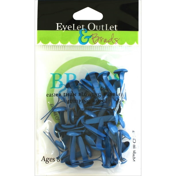 Eyelet Outlet Round Brads 8mm 40/PkgDark Blue