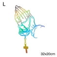 thumbnail image 5 of Clerance! Green 32x20cm Personalized Rosary Gesture Car Sticker Car Sticker Car Sticker Can Come To Pi, 5 of 5