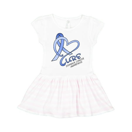 

Inktastic Cure- Stomach Cancer Awareness periwinkle ribbon Gift Toddler Girl Dress