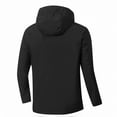 thumbnail image 4 of Fengqque Men's Outdoor Waterproof Jacket Lightweight Windproof Rainproof Outdoor Jacket Sports Windbreaker Color Match Water Resistance Drawstring Pockets Hooded Outdoor Jacket Coat, 4 of 4