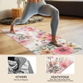 thumbnail image 4 of Pioneer Flower Floral Print Pattern Hot Yoga Mat Towel Non Slip for Hot Yoga - Quick-Drying Yoga Mat Cover with 4 Corner Pockets with Travel Bag - Hot Yoga Towel Non Slip 74"x26", 4 of 6