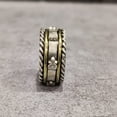 thumbnail image 5 of Silver Spinner Band, Meditation Ring, 925 Sterling Silver Ring, Spinning Thumb Ring, Two Tone Ring, Fidget Ring, Handmade Jewelry, Christmas Oxidized, Womans Band Ring, Anxiety Ring, Mans Band Gifts, 5 of 6