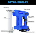 thumbnail image 2 of Bowoshen Cordless Nail Gun Stapler Cordless Nailer Fix Nailer + 1.5Ah Li-ion Battery Powered, 2 of 5