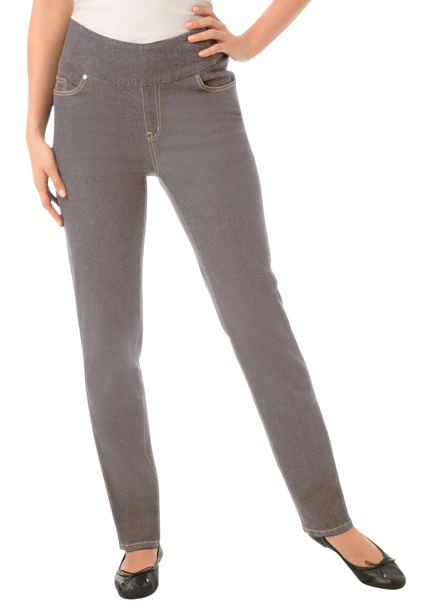 walmart plus size pull on jeans