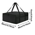 thumbnail image 2 of Insulated Pizza Bag Large 1575 Inch Square Thermal Non Woven Transport For Outdoor Picnic And Food Takeout Safe Temperature Retention, 2 of 3