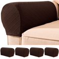 thumbnail image 3 of 4Pcs Armrest Covers Stretch Couch Arm Covers Anti-Slip  Armrest Covers with Nails Washable Sofa Chair Arm Covers Anti-Scratch Furniture Slipcovers Polyester Slipcovers for Sofa Couches, 3 of 10