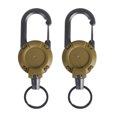 thumbnail image 1 of Visland 2 Pcs Porte-Clés Rétractable Robuste Porte-Badge Multi Outil Mousqueton Clip Clés Badges Enrouleur Tactique d'Identité avec Cordon Rétractable, 1 of 8