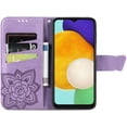 thumbnail image 3 of for Samsung Galaxy A25 5G Case Wallet PU Leather Credit Card Holder Full Body Cute Butterfly Design with Wrist Strap Soft TPU Bumper Full Body Protective Phone Case for Girls Women Purple 01, 3 of 12