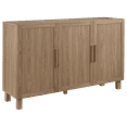 thumbnail image 1 of Bouclair Taupe 3 Door Wood Veneer Buffet, 1 of 8