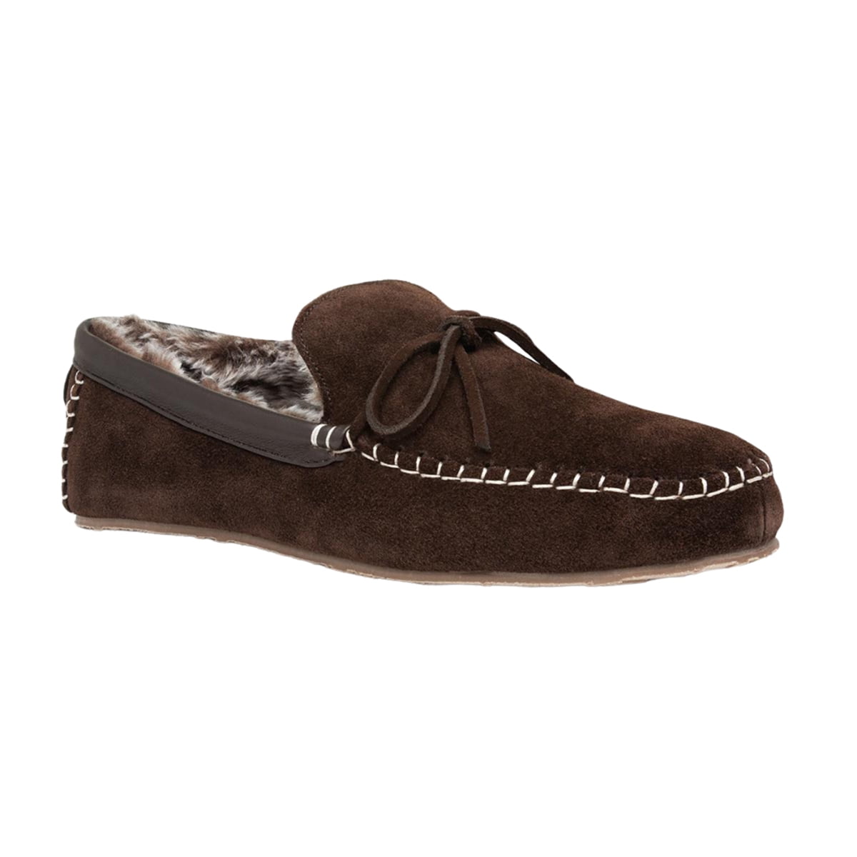 Lazy Dogz Mens Suede Moccasin Slippers 