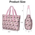 thumbnail image 3 of Tote Bag for Women - French Bulldog Cute Bone Paw Print Shoulder Bag - Large Utility Work Duffle Bag with Zipper Handbag for Travel, Work, Sprots, 3 of 5