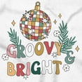 thumbnail image 2 of Christmas Disco Ball Groovy Bright Graphic T Shirt Men or Women Brisco Brands S, 2 of 6