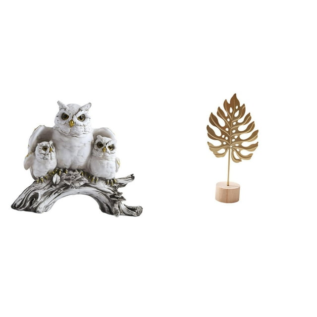 Figura De Hoja Moderna De Metal Con Forma De Hoja, Adorno De Mesa De Animal, Estatua Abstracta Nórdica Creativa Para Sala De Estar, Decoración De Oficina