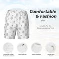 thumbnail image 5 of Lsque Mens Swim Trunks Hand Drawn Turtle Pattern - Bathing Suit Compression Liner - Beach Swim Shorts Swimwear - (S-3XL) - Stretch Quick Dry -Medium, 5 of 9