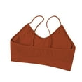 thumbnail image 5 of Soft Sports Bras for Women Convertible Bra Feature V-Neck Sport Bra Style W-1047 Brown M, 5 of 6