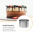 thumbnail image 4 of Telescopic Mousse Ring Baking Cake 6-12 Inch Adjustable Mould Tools Stainless Steel Round Bakeware Self-Assembly Pastry height/8.5cm, 4 of 8