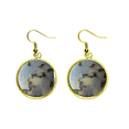 thumbnail image 1 of Cisne Negro tiene Ear Dangle Golden Drop Earring Jewelry Mujer Unbranded M, 1 of 3