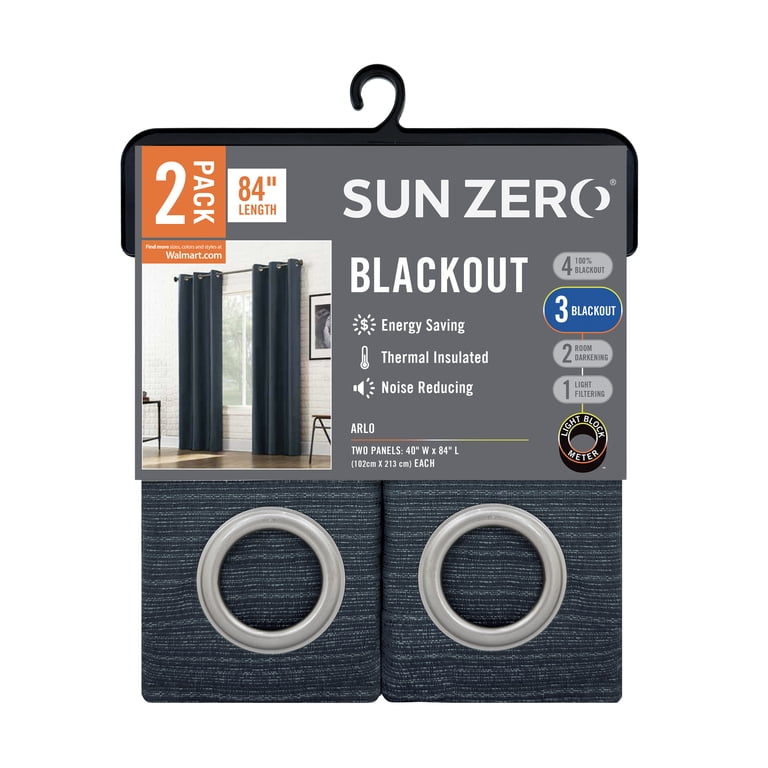 Sun Zero Arlo 2-Piece Textured Thermal Insulated Room Darkening