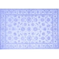 thumbnail image 1 of Ahgly Company Machine Washable Indoor Rectangle Oriental Blue Traditional Area Rugs, 8' x 12', 1 of 4