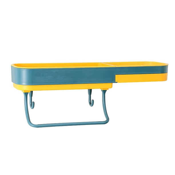 Soporte Para Cepillos De Dientes Estante Para Inodoro Montado En La Pared Estante Sin Perforaciones Ventilación Enjuague Bucal Copa Estante De Almacenamiento Dental Con Diseño De Gancho Serendint HA021384-00