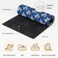 thumbnail image 6 of Hallway Runner Rug 2'x6', Watercolor Floral Kitchen Runner Rugs Non-Slip Carpet Mats, Summer Tropical Monstera Leaves Blue Bedside Rugs Runners Washable Floor Carpet for Bathroom Laundry Room, 6 of 8