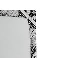 thumbnail image 2 of Mandala Fitted Sheet, Eastern Style Lace Like Universe Pattern with Middle Eastern Effects Print, Soft Decorative Fabric Bedding, Full Size, Black White, by Ambesonne, 2 of 2