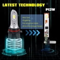 thumbnail image 4 of Alla Lighting 5200 Lumens 12277 P13W LED DRL Daytime Running Lights (DRL)/Fog Lights Replacement Bulbs Xtreme Super Bright 5530-SMD SH23W (8000K ICE BLUE), 4 of 9