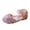 Pink, variant on WEIYLL Girls Athletic Shoes Bling Bowknot Sandals Single Princess Pearl Gold Toddler Sneakers 15-18 Months