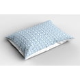 thumbnail image 2 of Ambesonne Jungle Leaves Pillow Sham 2 Pack, Pineapples Pastel, 36"x20", Purpleblue Almond Green, 2 of 3