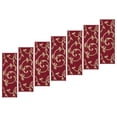 thumbnail image 5 of Ottomanson Non-Slip Rubberback Floral Trellis 8.5" x 26" Indoor Stair Treads, 7 Pack, Red/Beige, 5 of 12