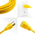 thumbnail image 4 of GE Indoor/Outdoor 50ft. Grounded Heavy Duty Extension Cord, Yellow, 50672, 4 of 6