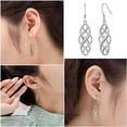 thumbnail image 4 of Pendientes de plata de ley de la vieja escuela Silvora, pendientes colgantes con nudo celta nórdico para mujer, regalo de joyería para niñas adolescentes, 4 of 7