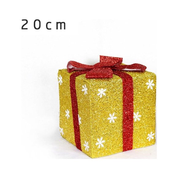 MesaSe Boîte Cadeau de Décoration de Noël Fournitures de Magasin Spécialité Décoration de Scène Super Flocon de Neige Paquet Cadeau Père Noël Papier