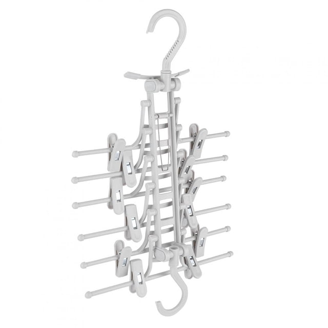 Percha Retráctil De PP De 10,6x13,6x13,4 Pulgadas, Tendedero Plegable, Para Pantalones, Cinturón, Bufanda, Pantalones Vaqueros