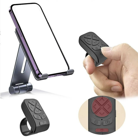 WIFKLSIIPG Ring Remote Control for Short Videos Lazy Selfie Stick Electronic Page Turner & Photo Clicker