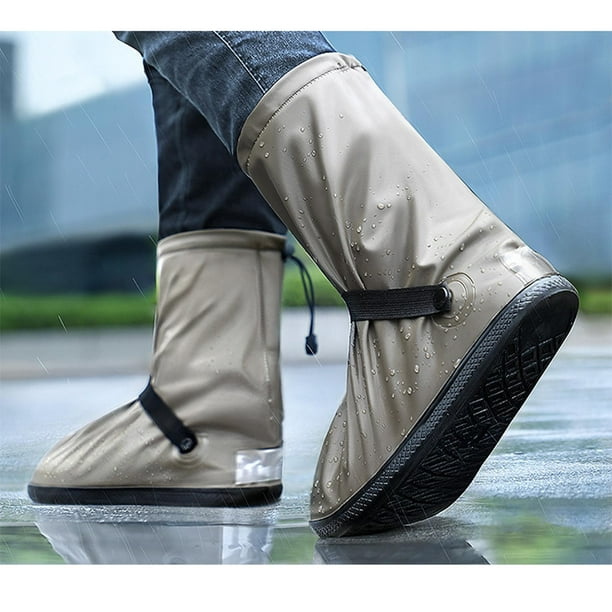 Foldable Waterproof Boots Cover Overshoes Wear Resistant Rain Galoshes Slip  Durable Rain Shoe Cover for Gardening Hiking Fishing Adults , 